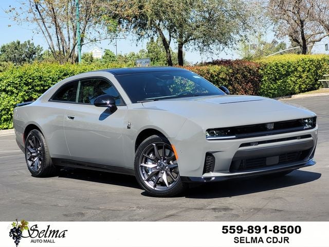 2026 Dodge Charger CHARGER SCAT PACK 2-DOOR AWD in Destroyer Gray Exterior Paint — front three-quarter view