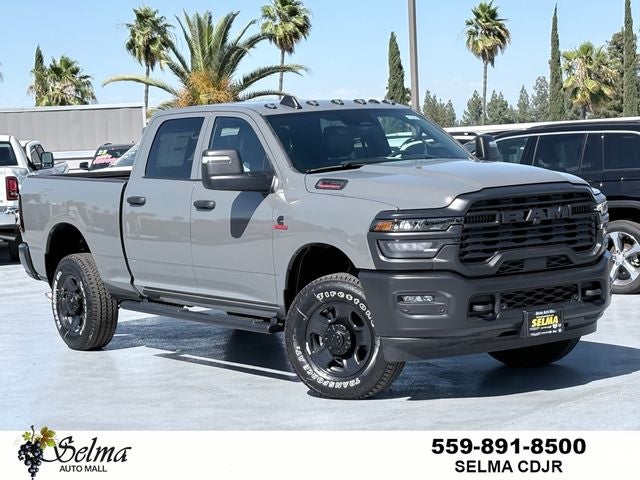 2026 RAM Ram 2500 RAM 2500 TRADESMAN CREW CAB 4X4 6'4' BOX in Ceramic Gray Clear-Coat Exterior Paint — front three-quarter view